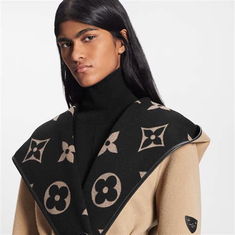 louis vuitton hooded wrap coats